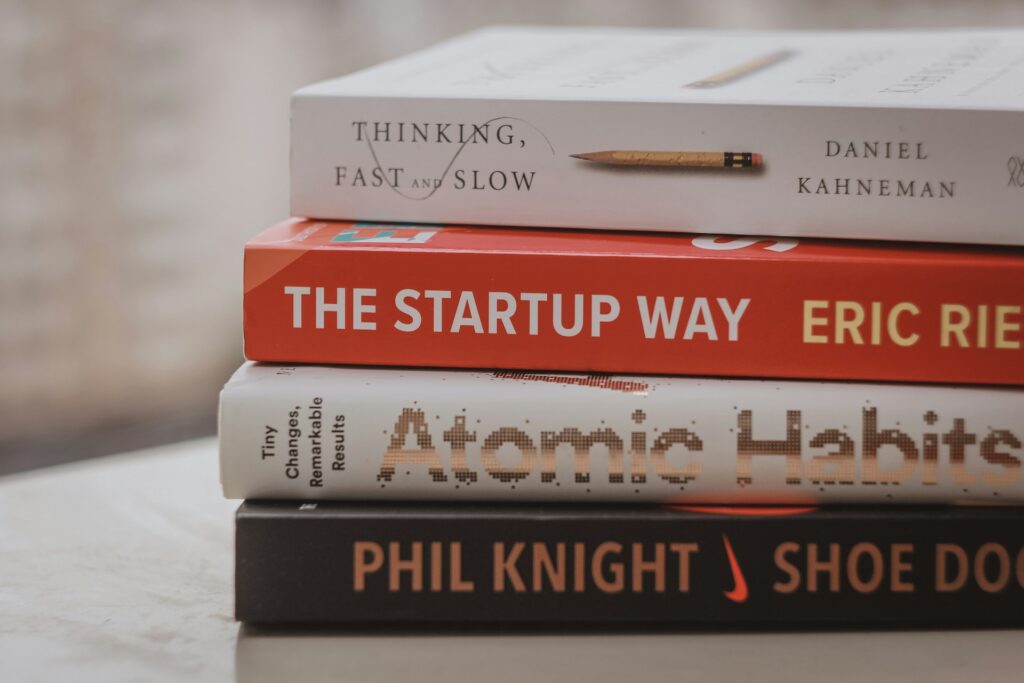 books on table